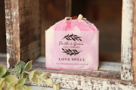 Love Spell Artisan Soap, Luxury Shea Butter Soap