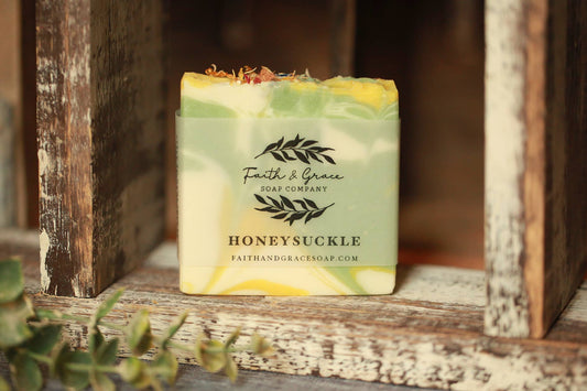 Honeysuckle Artisan Soap, Luxury Shea Butter Soap